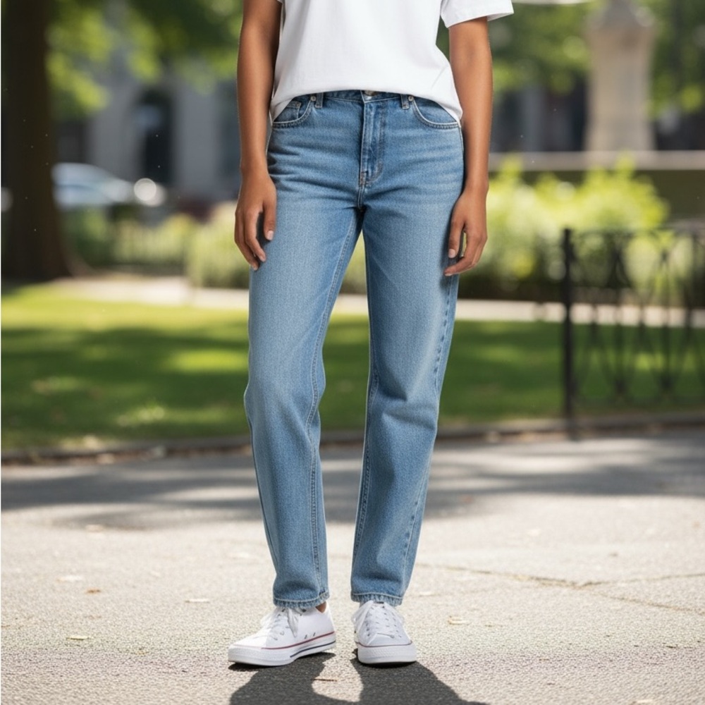 John Galt straight leg button fly jeans, never worn